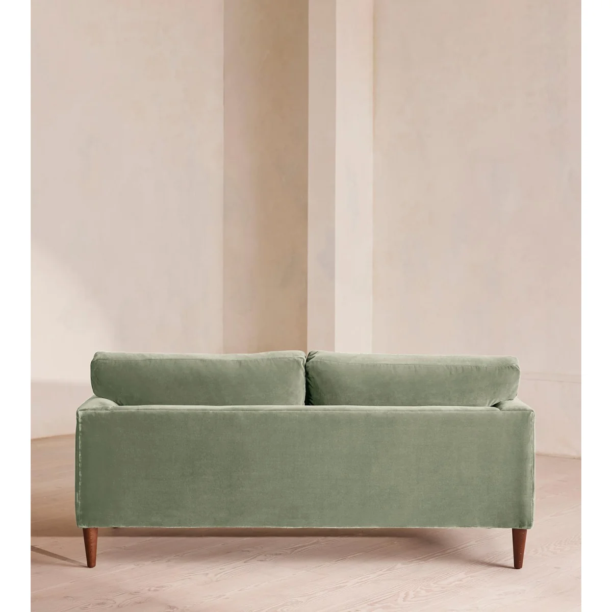 Reya Two Seater Sofa, Velvet, Seafoam, UK – image 5