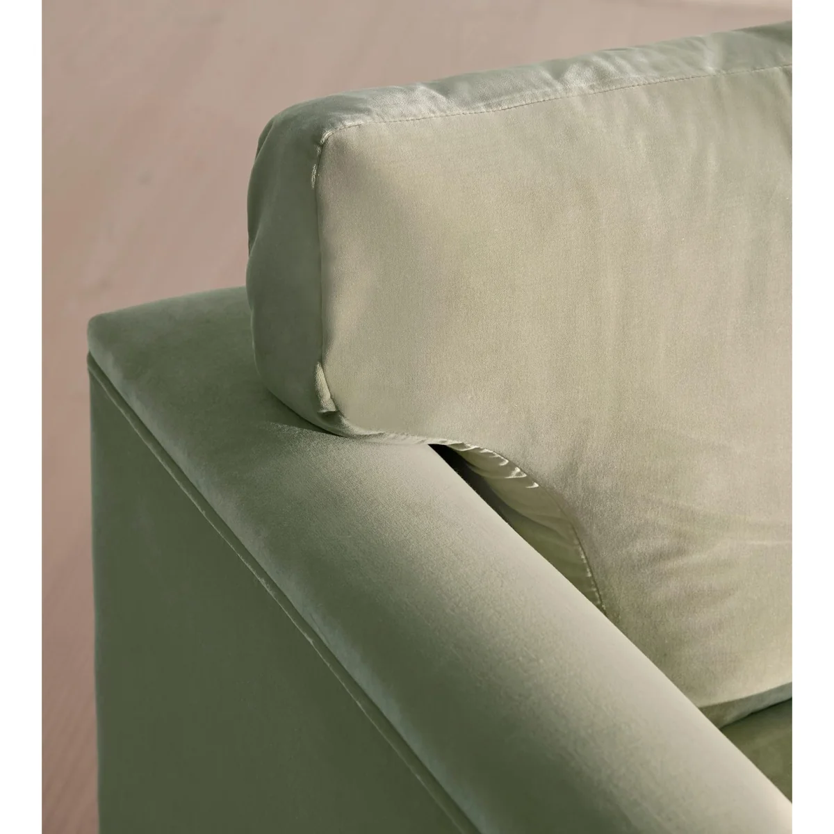 Reya Two Seater Sofa, Velvet, Seafoam, UK – image 6