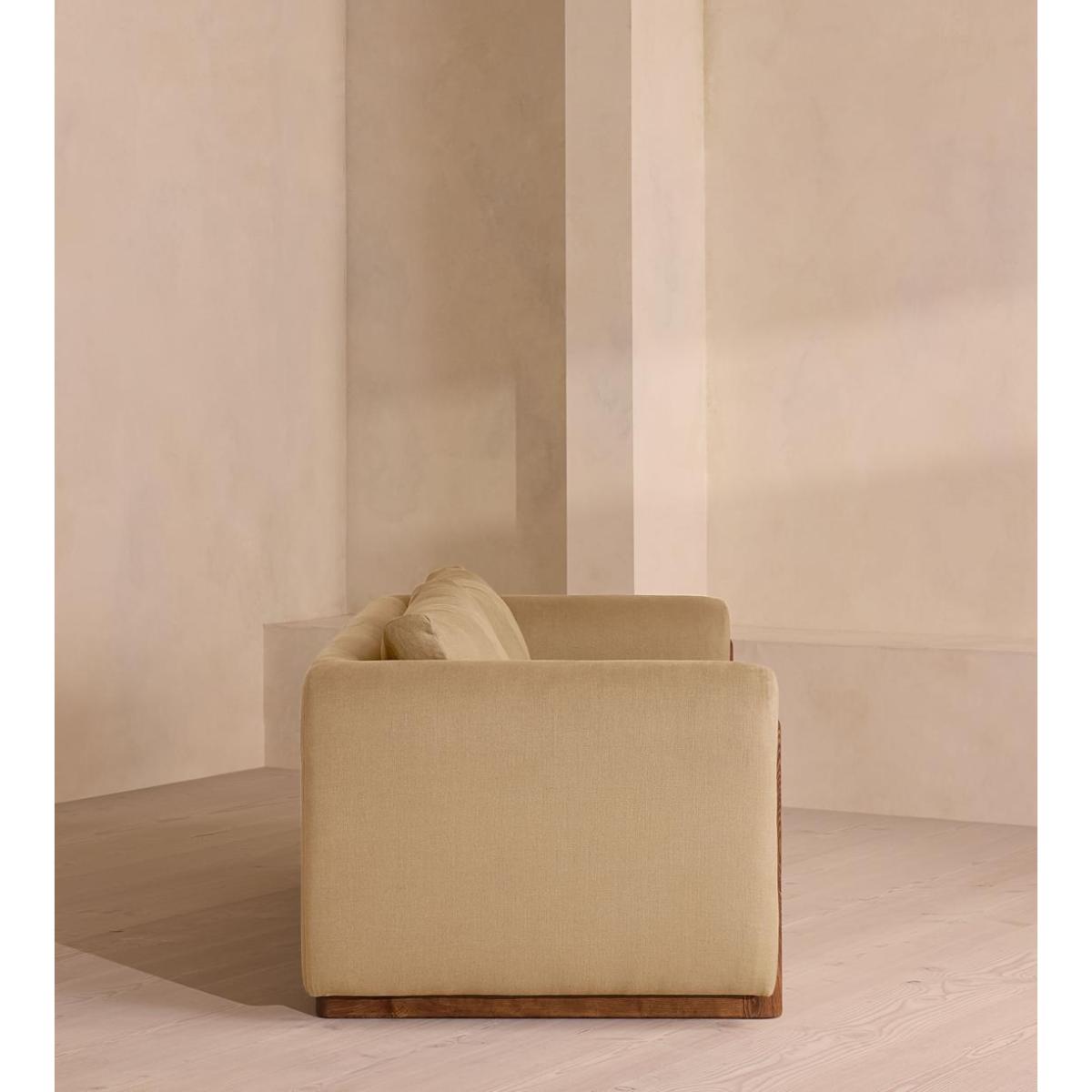 Faarell Three Seater Sofa, Linen, Wheat – image 4