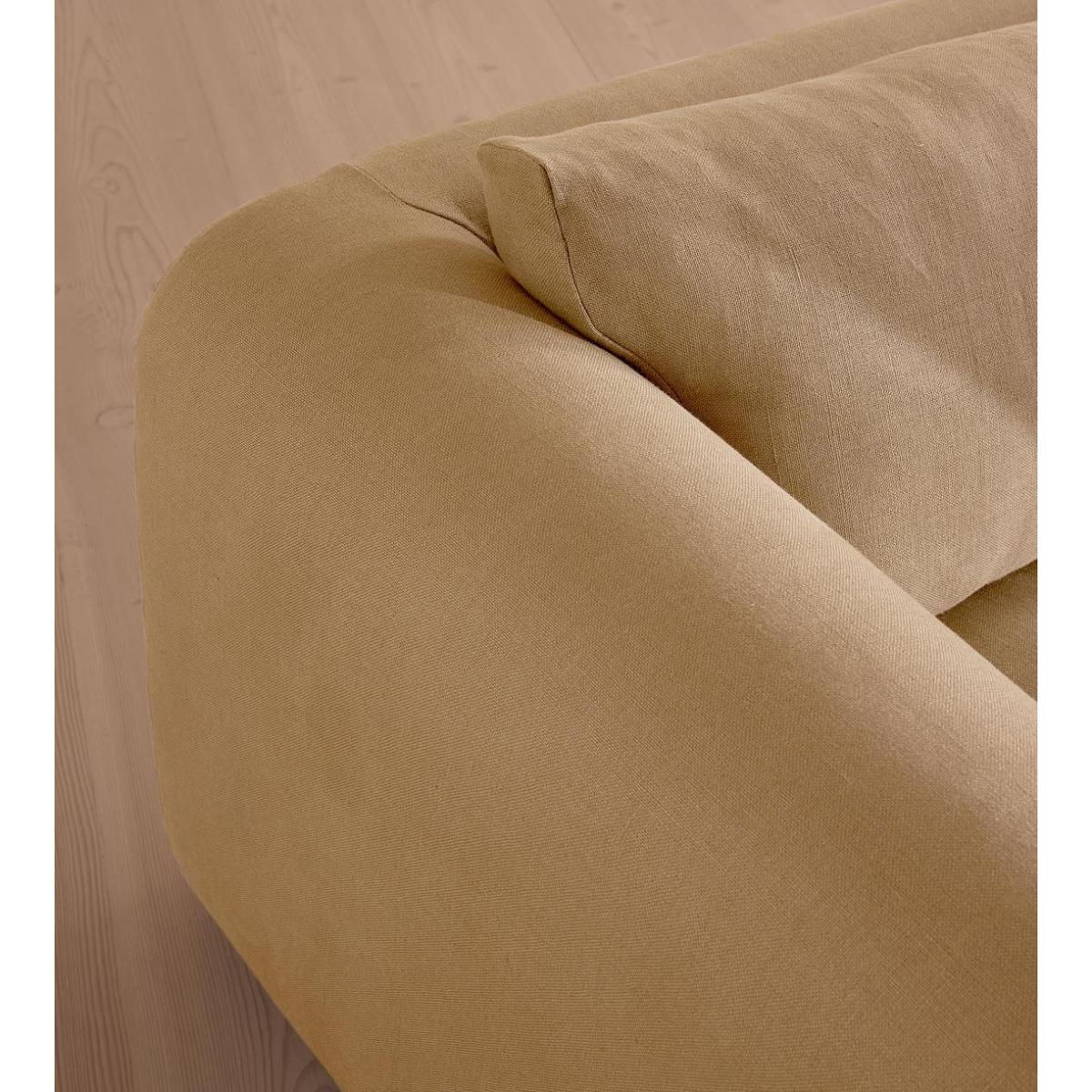 Faarell Three Seater Sofa, Linen, Wheat – image 6
