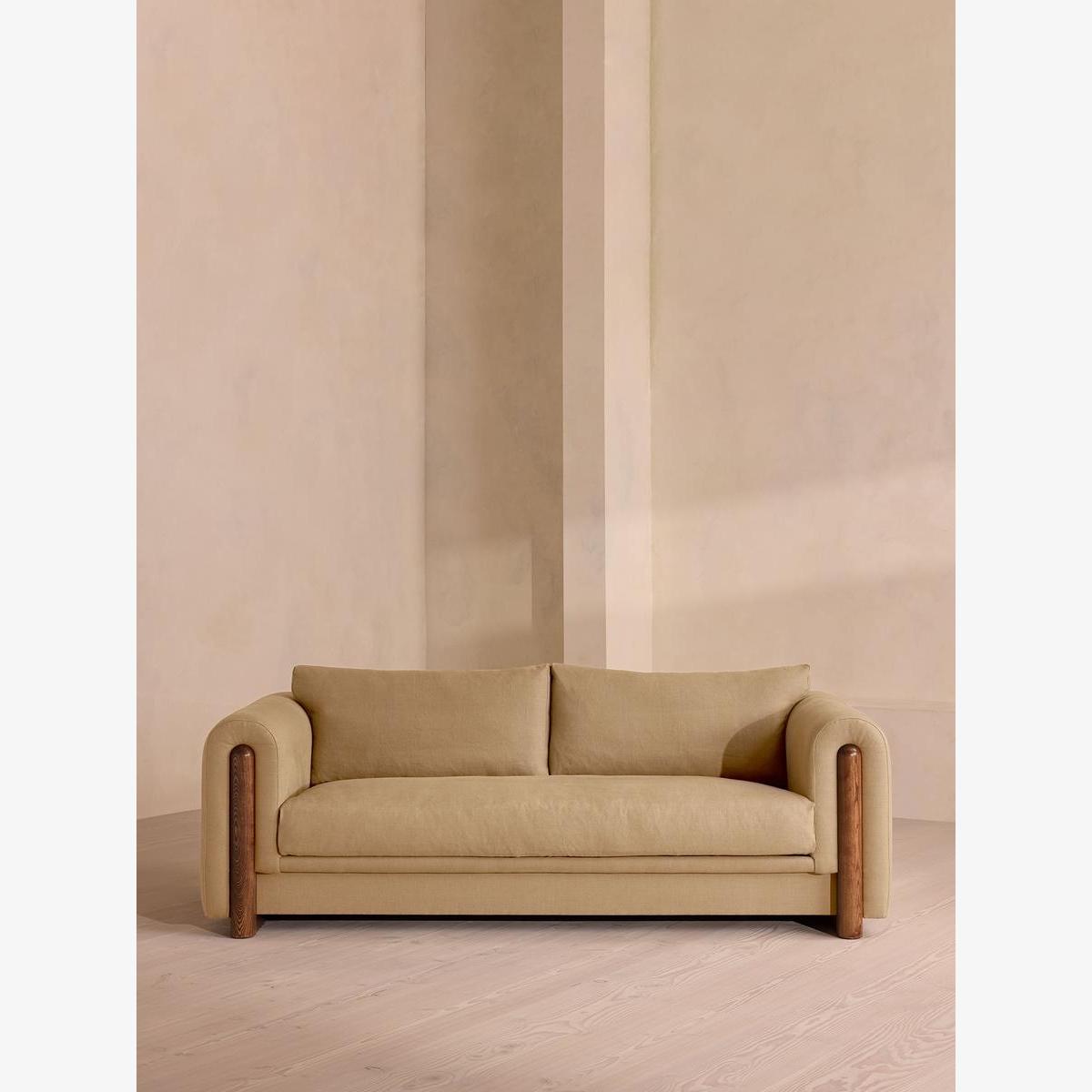 Faarell Three Seater Sofa, Linen, Wheat – image 1