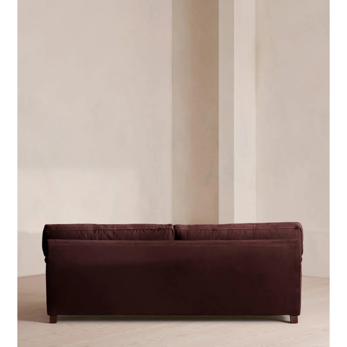 Arundel Four Seater Sofa, Velvet, Aubergine – image 5