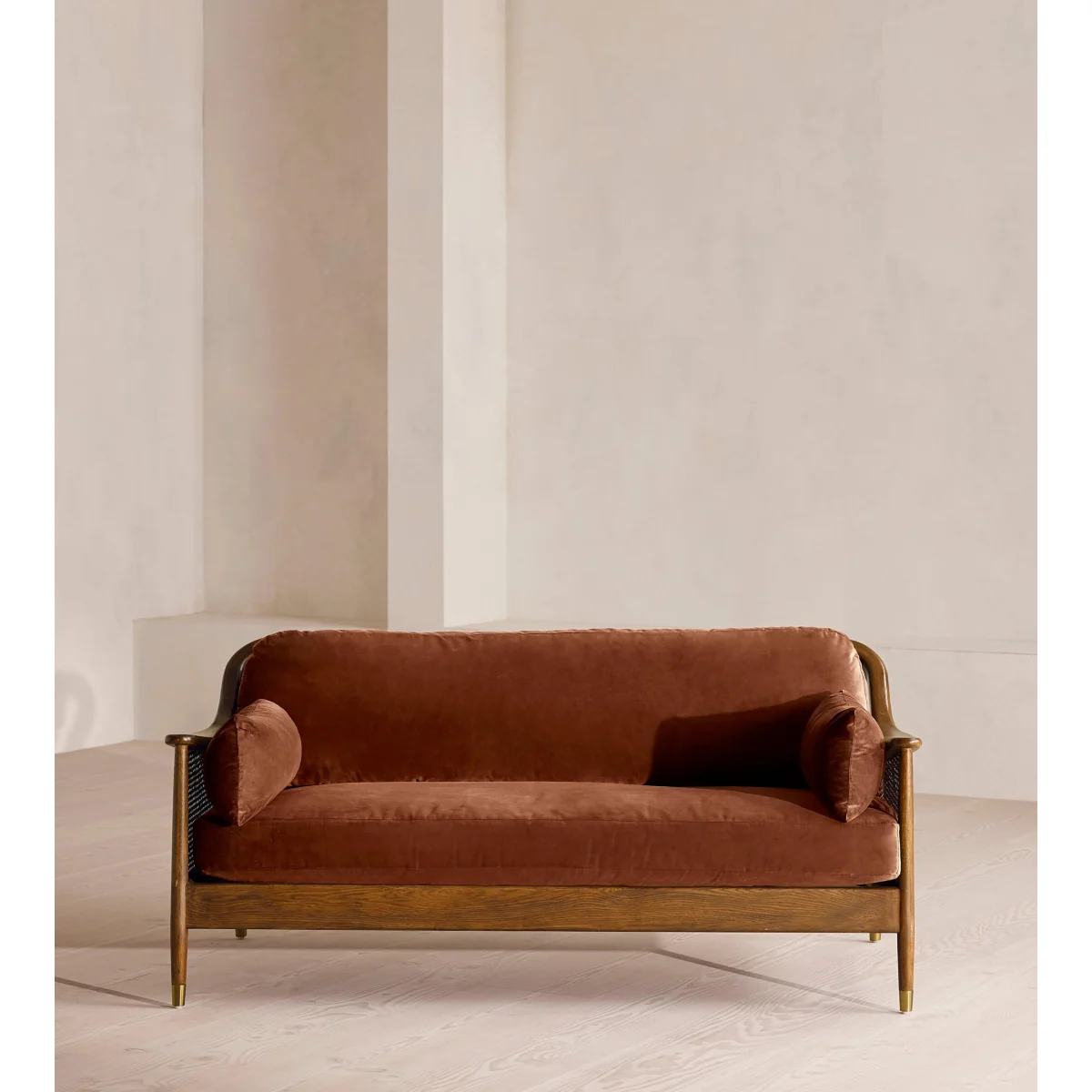 Atlanta Three Seater, Velvet, Cinnamon, UK – image 3