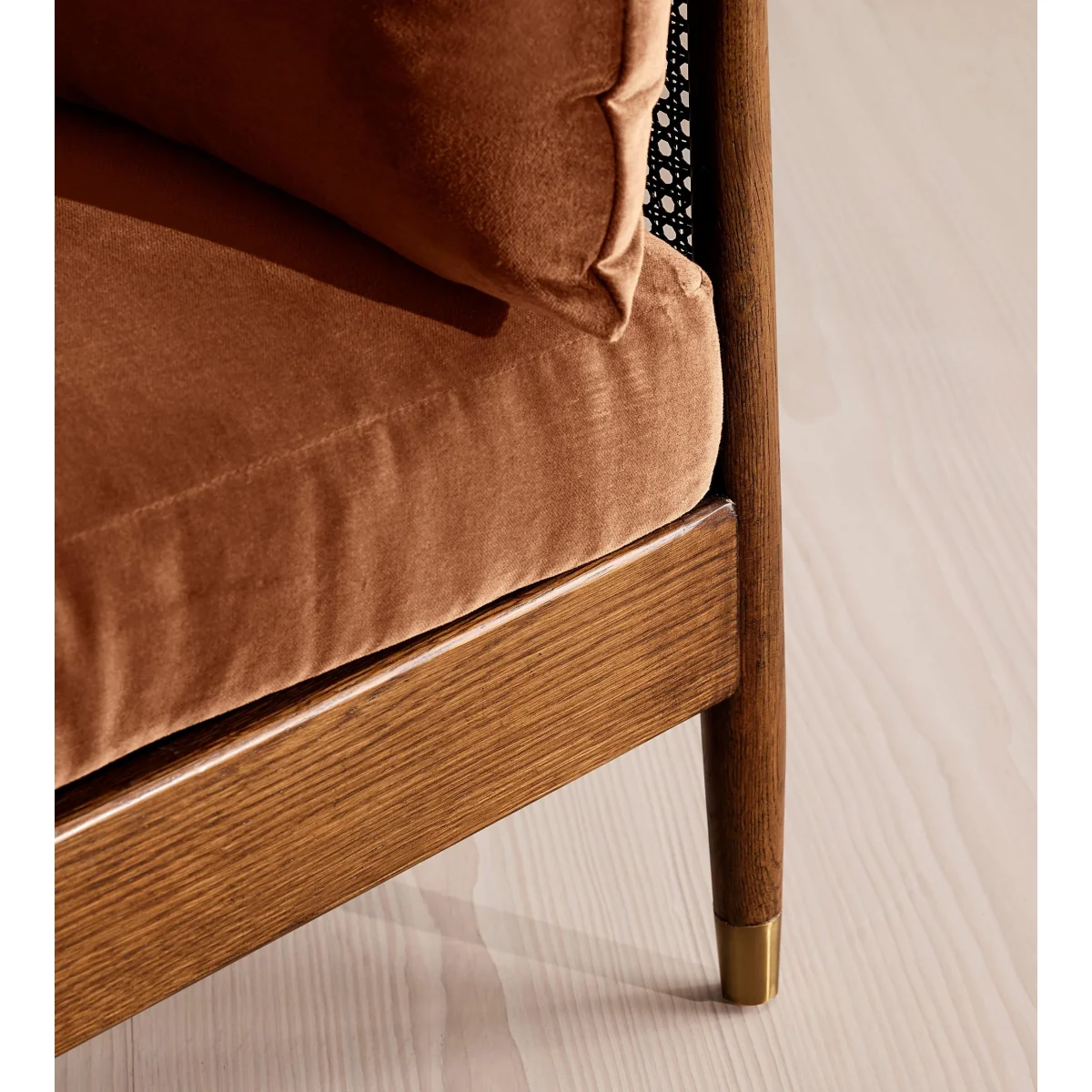 Atlanta Three Seater, Velvet, Cinnamon, UK – image 6
