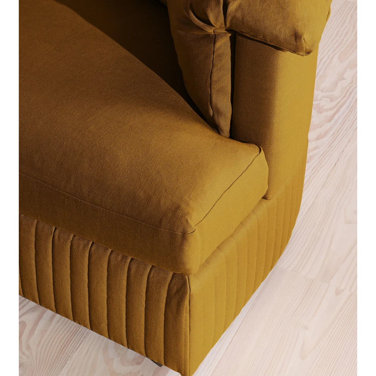 Oona Deep Sit Modular Sofa, L-Shape Sofa, Linen, Turmeric, UK – image 5