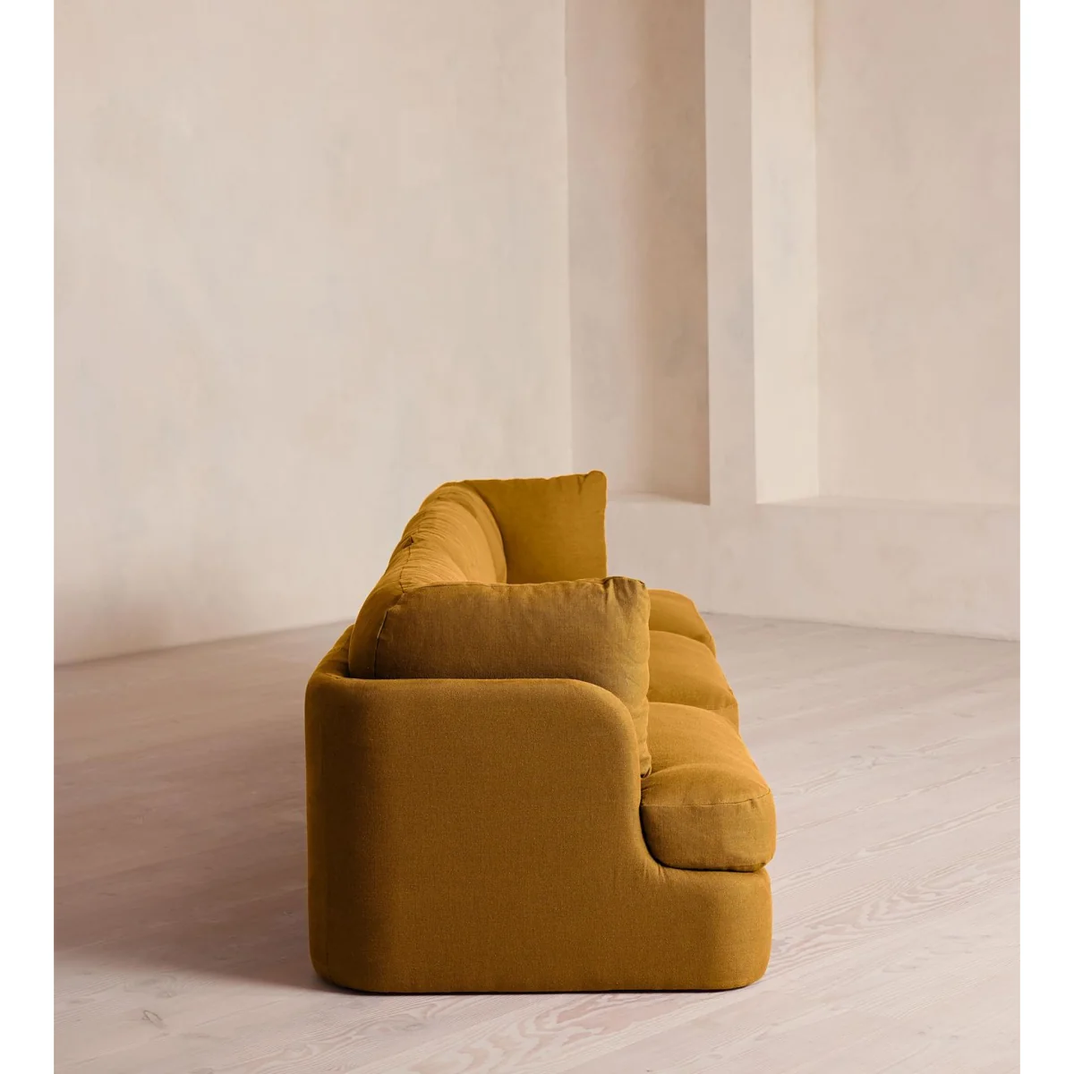Odell Modular Sofa, Four Seater, Linen, Turmeric, UK – image 4