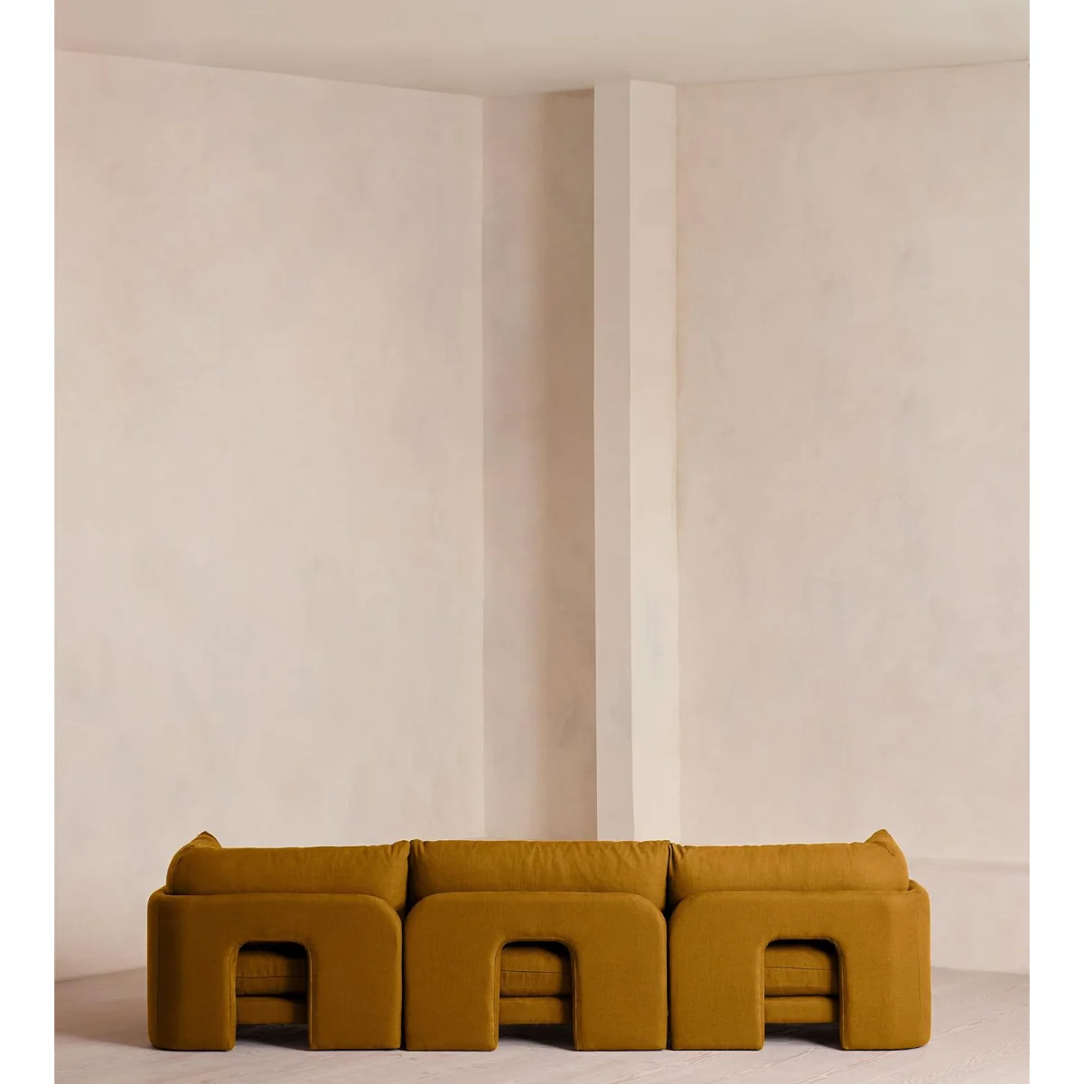 Odell Modular Sofa, Four Seater, Linen, Turmeric, UK – image 5