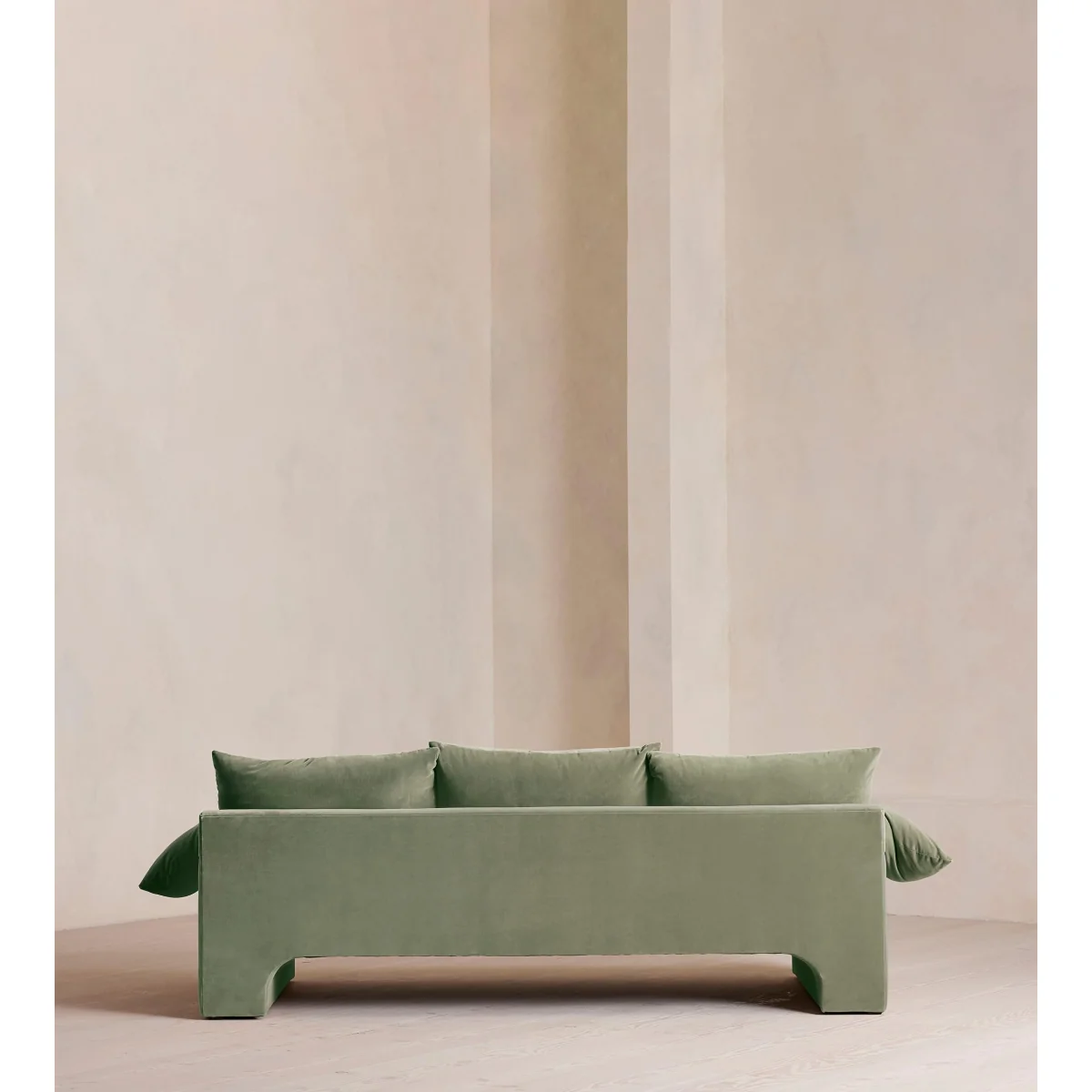 Wyatt Three Seater Sofa, Velvet, Seafoam, UK – image 5
