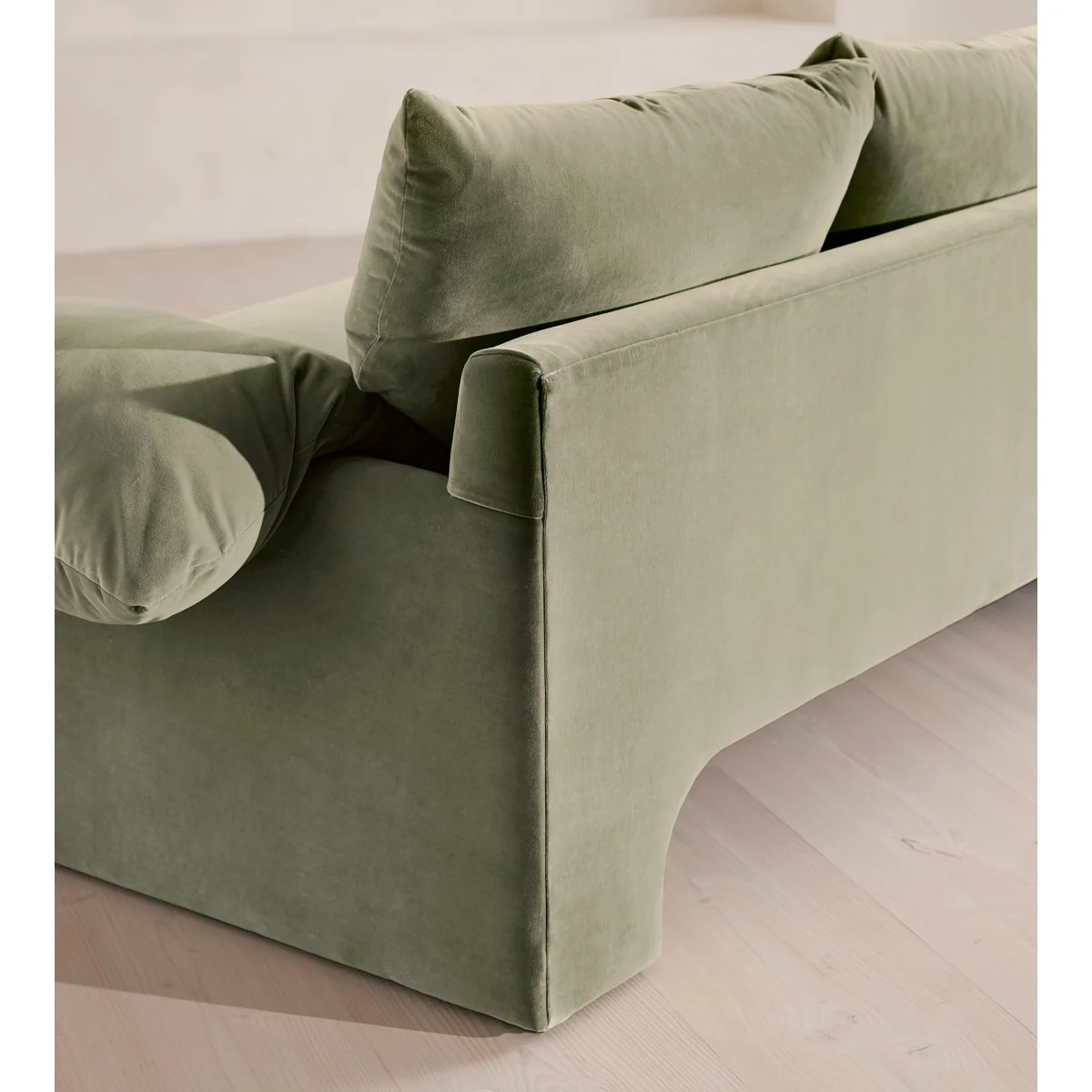 Wyatt Three Seater Sofa, Velvet, Seafoam, UK – image 7