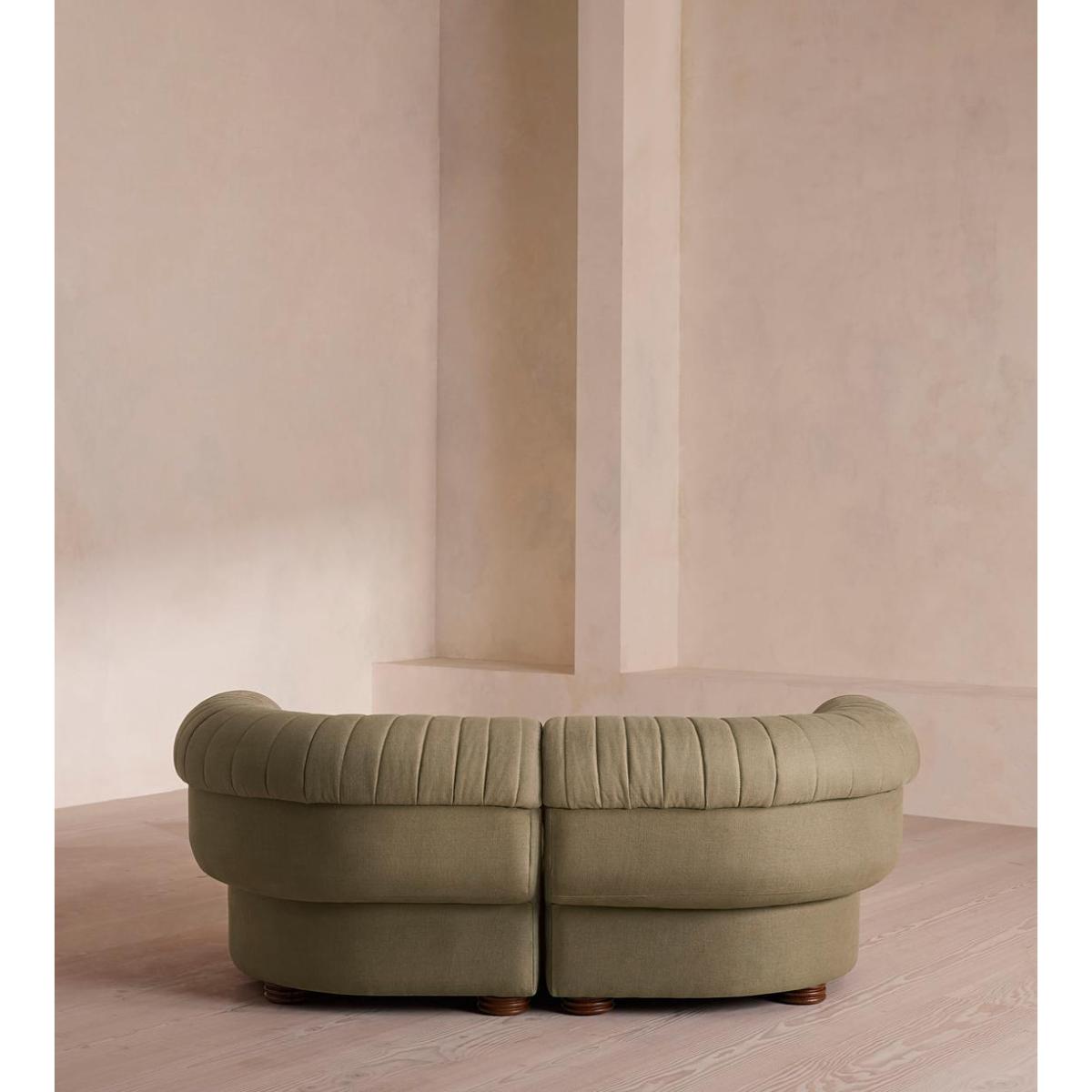 Rava Modular Sofa, Three Seater, Linen, Sage – image 5