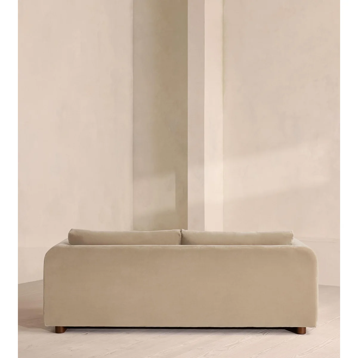 Farrell Three Seater Sofa, Velvet, Oyster, UK – image 5