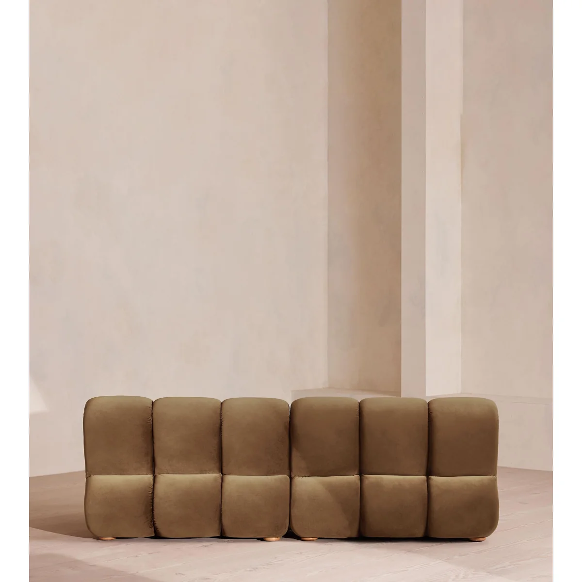 Noelle Modular Sofa, Four Seater, Velvet, Truffle, UK – image 5