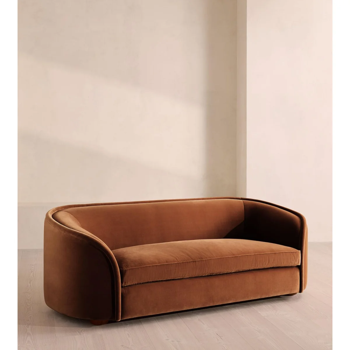 Conall Three Seater Sofa, Velvet, Cinnamon, UK – image 2