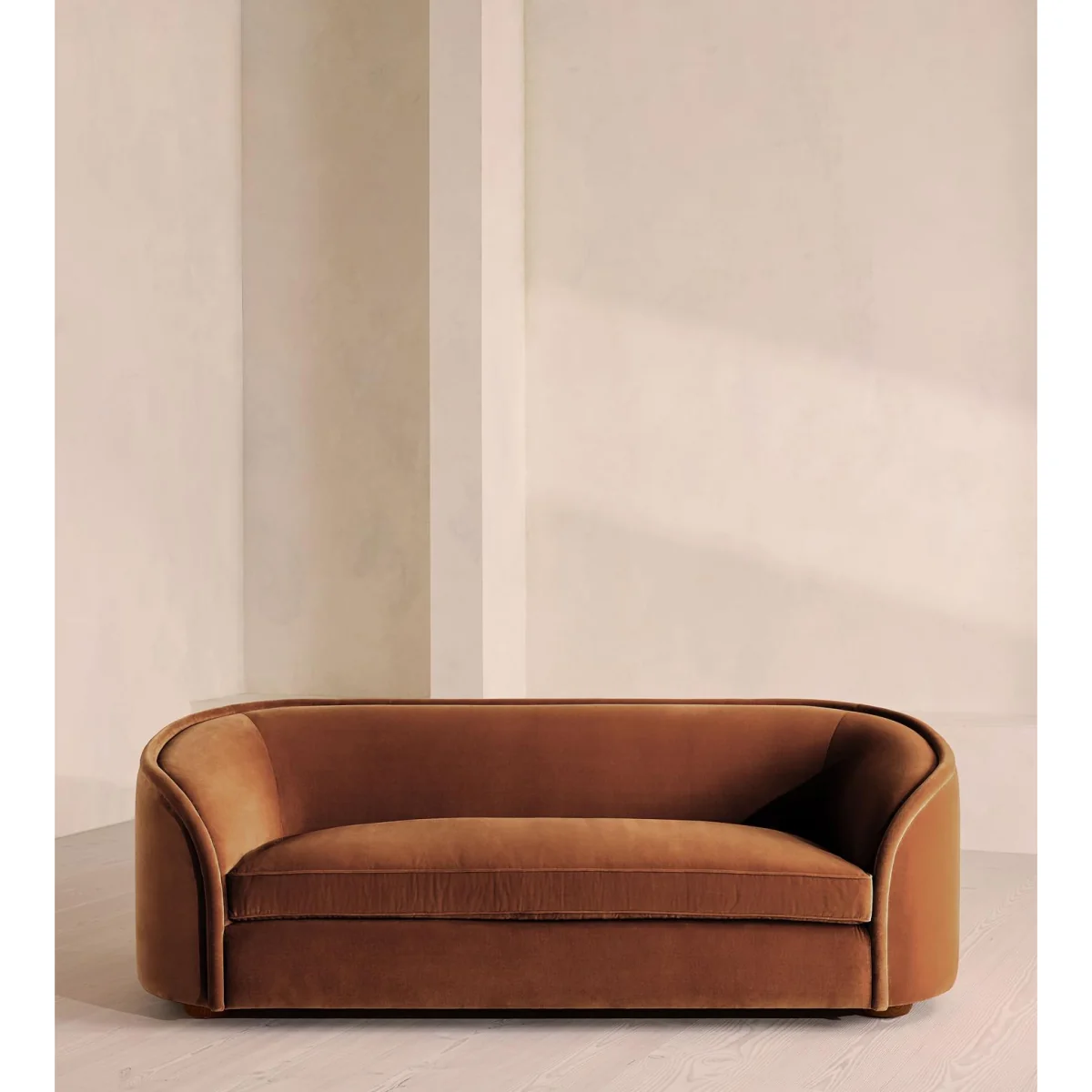 Conall Three Seater Sofa, Velvet, Cinnamon, UK – image 3