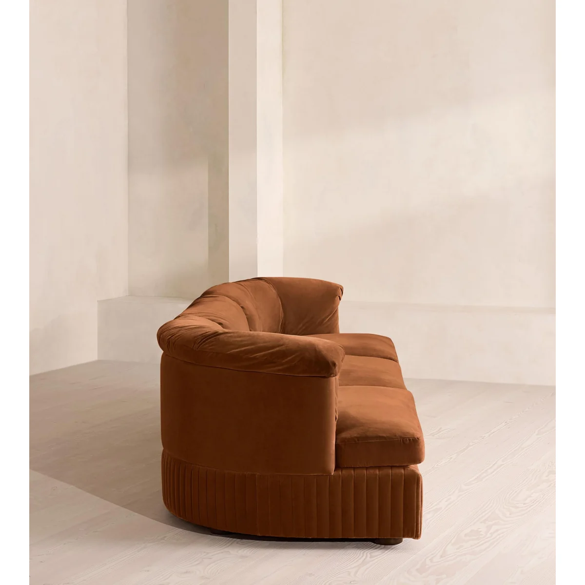 Oona Modular Sofa, Four Seater, Velvet, Cinnamon, UK – image 4