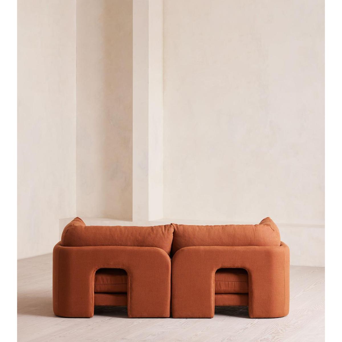 Odell Modular Sofa, Three Seater, Linen, Antique Rose – image 5