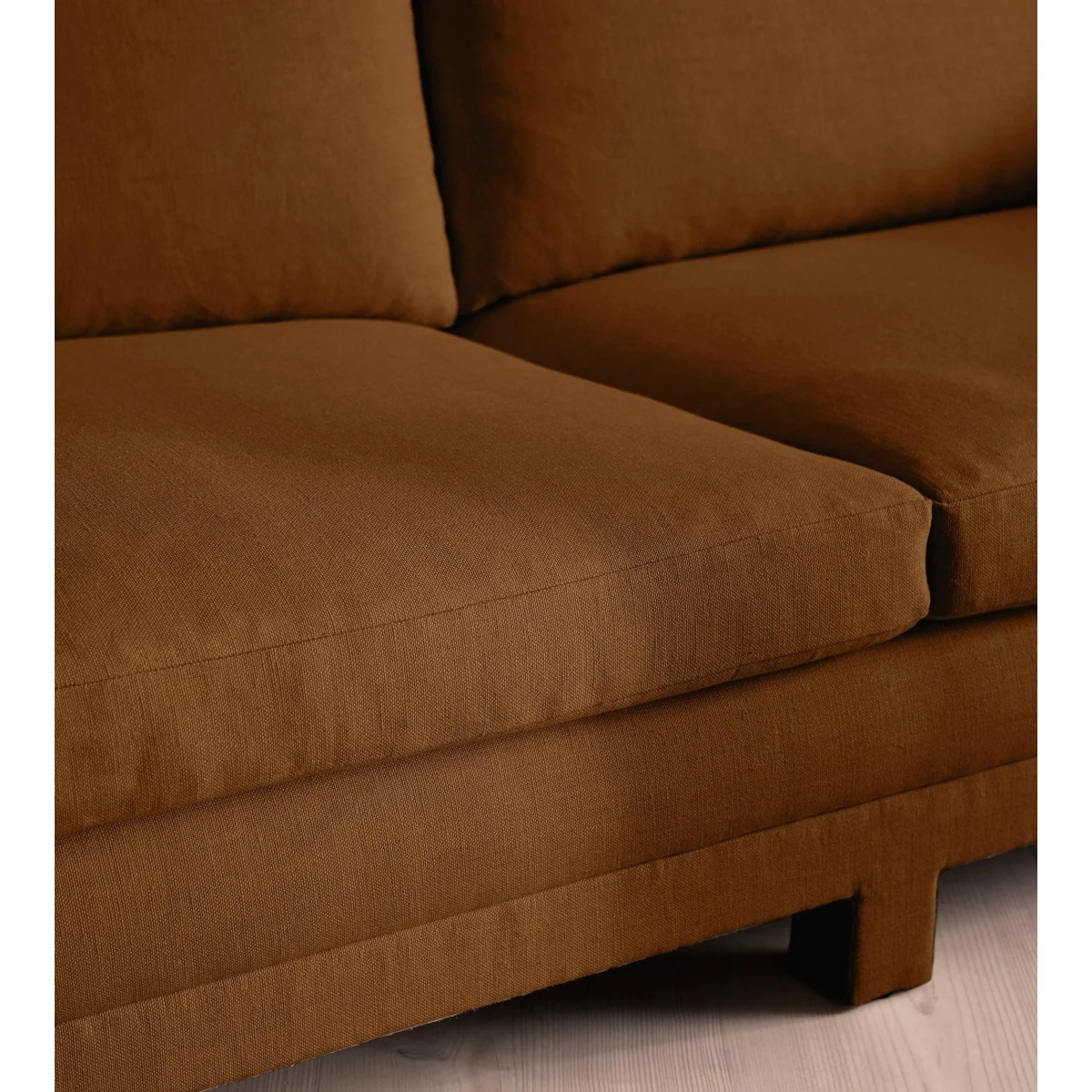 Ashford Three Seater Sofa, Linen, Terracotta, UK – image 7