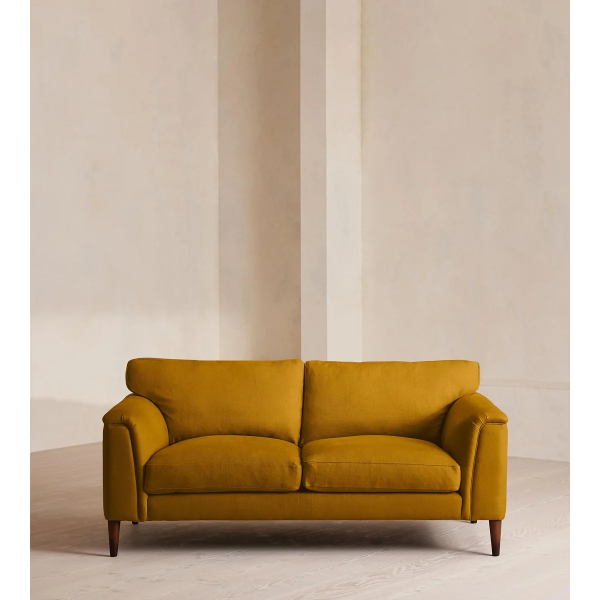 Reya Two Seater Sofa, Linen, Turmeric, UK – image 2