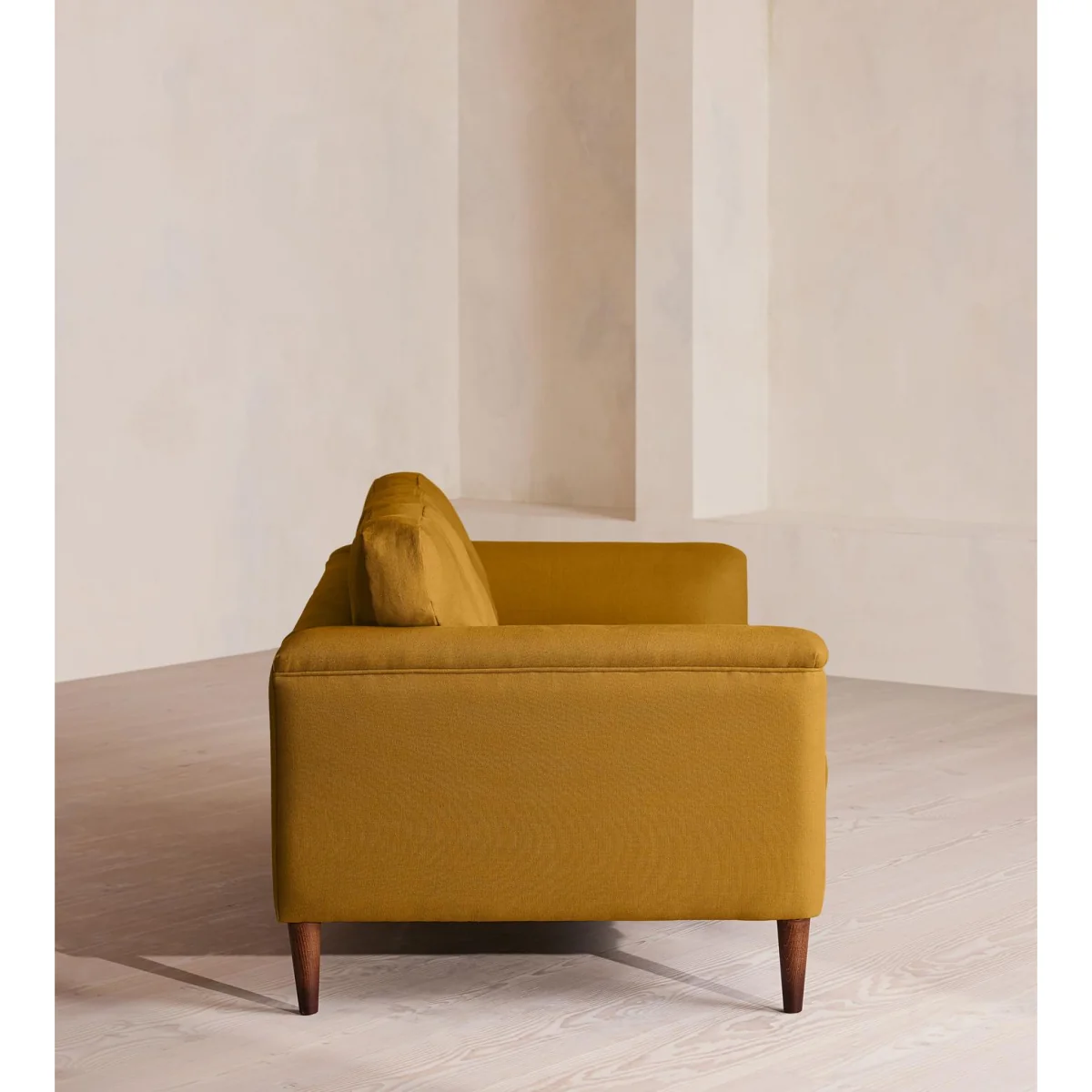 Reya Two Seater Sofa, Linen, Turmeric, UK – image 4