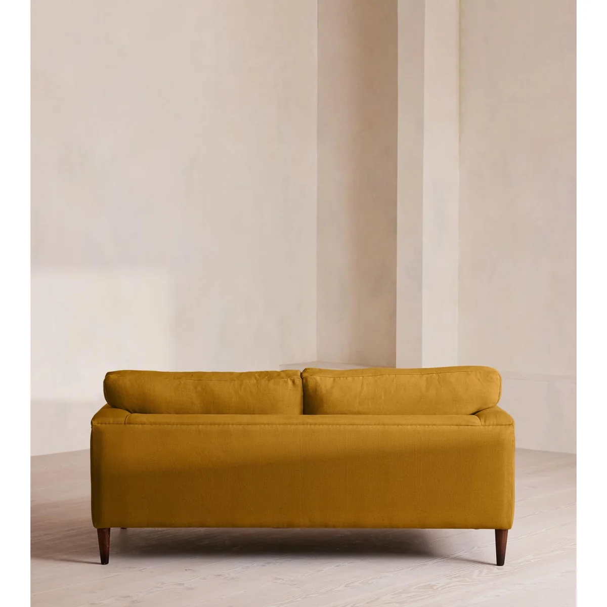 Reya Two Seater Sofa, Linen, Turmeric, UK – image 5