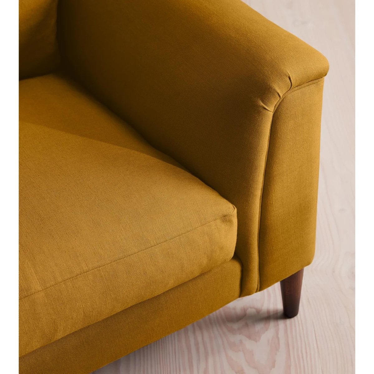 Reya Two Seater Sofa, Linen, Turmeric, UK – image 6