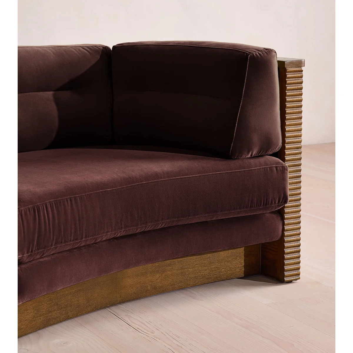 Belmont Sofa, Three Seater, Velvet, Aubergine, UK – image 6