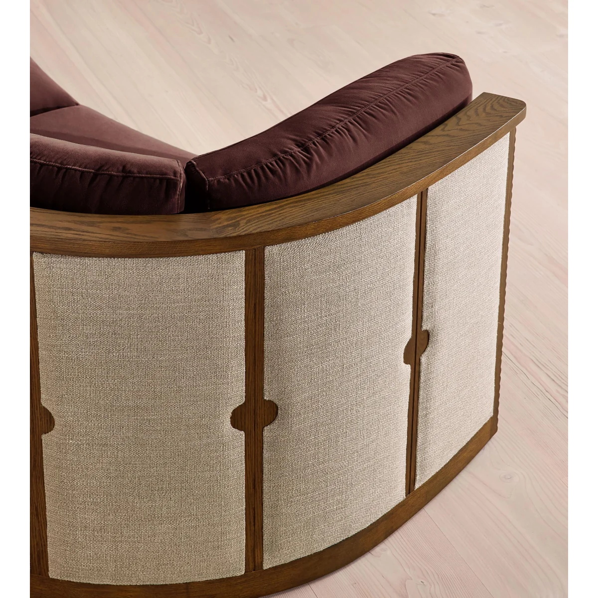 Belmont Sofa, Three Seater, Velvet, Aubergine, UK – image 7