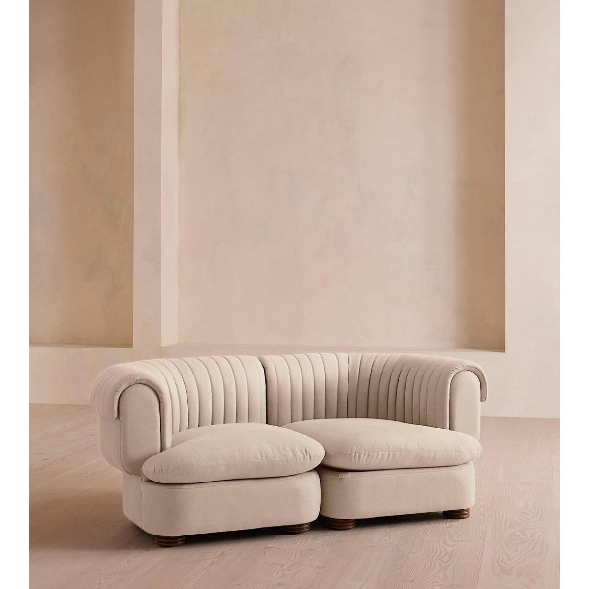 Rava Modular Sofa, Three Seater, Linen, Bisque – image 2