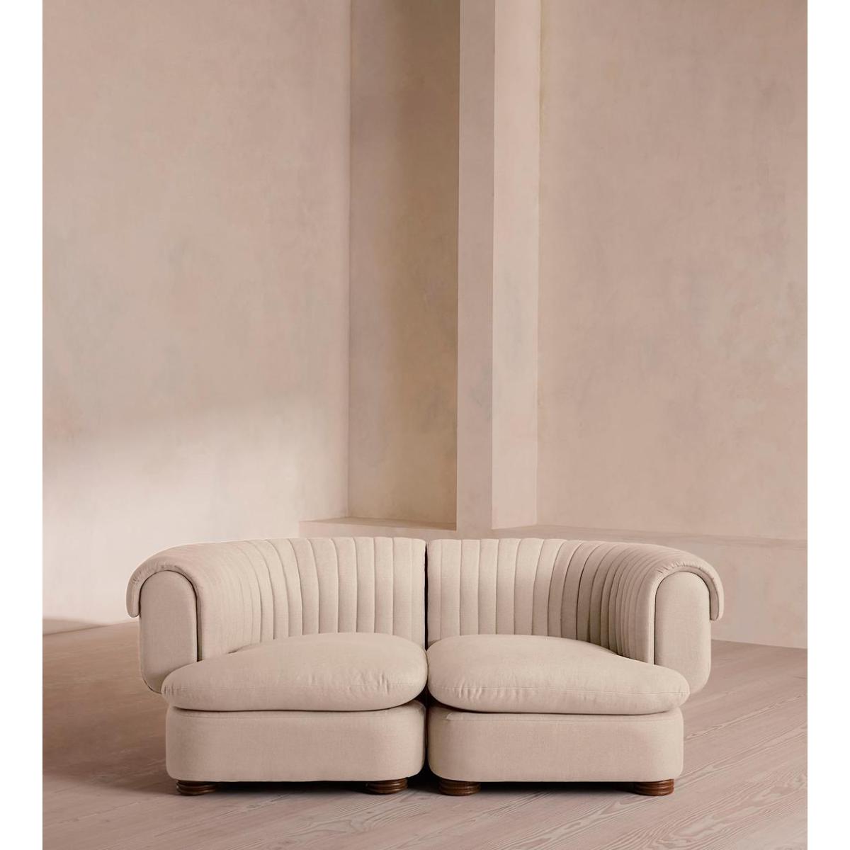 Rava Modular Sofa, Three Seater, Linen, Bisque – image 3