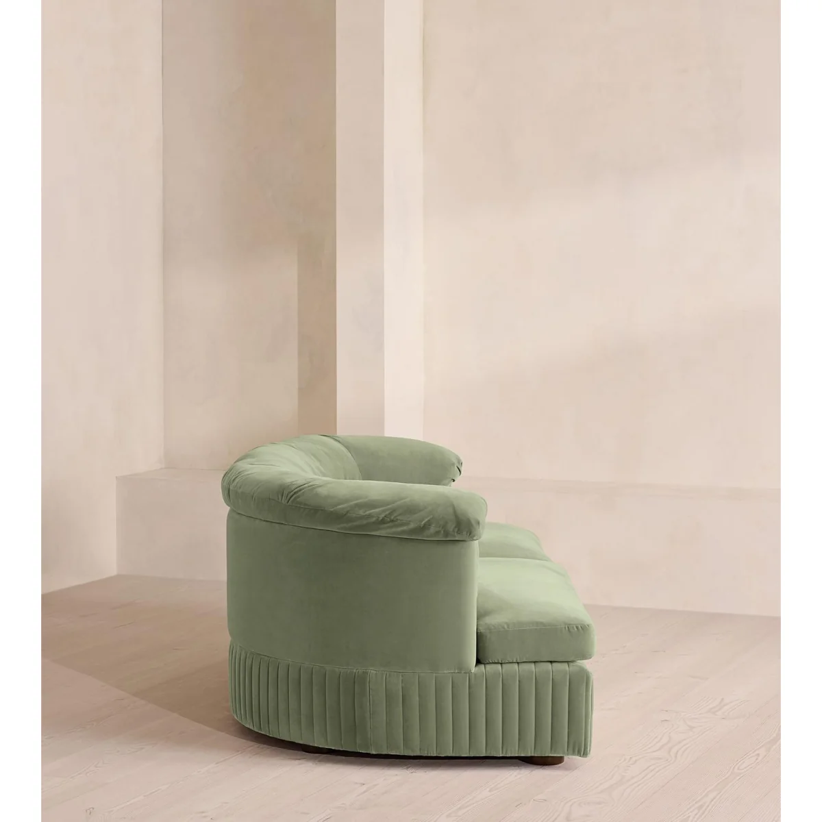 Oona Modular Sofa, Three Seater, Velvet, Seafoam, UK – image 4