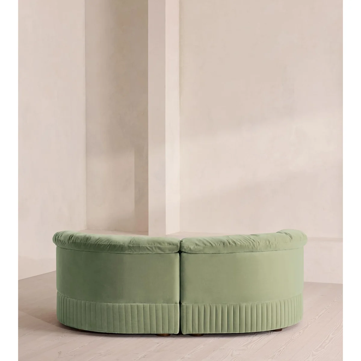 Oona Modular Sofa, Three Seater, Velvet, Seafoam, UK – image 5