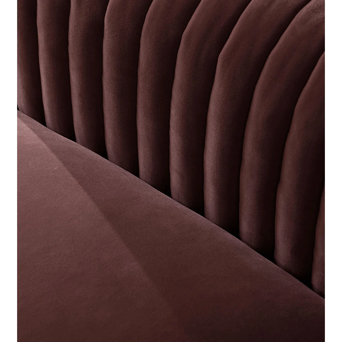 Rava Modular Sofa, Four Seater, Velvet, Aubergine, UK – image 7