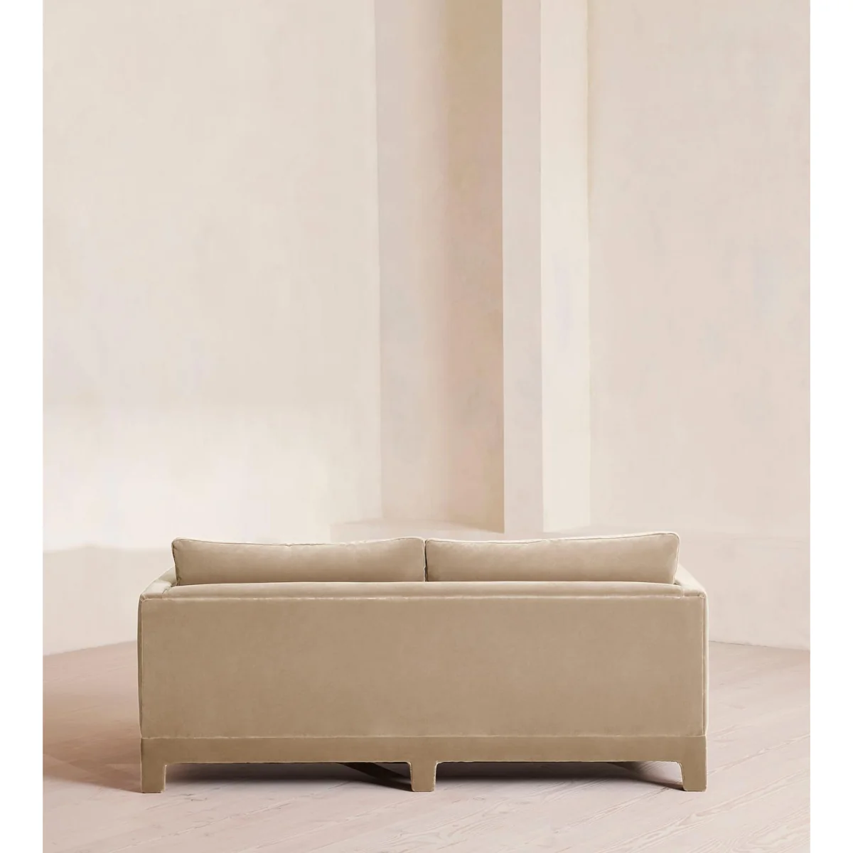 Ashford Two Seater Sofa, Velvet, Oyster, UK – image 5