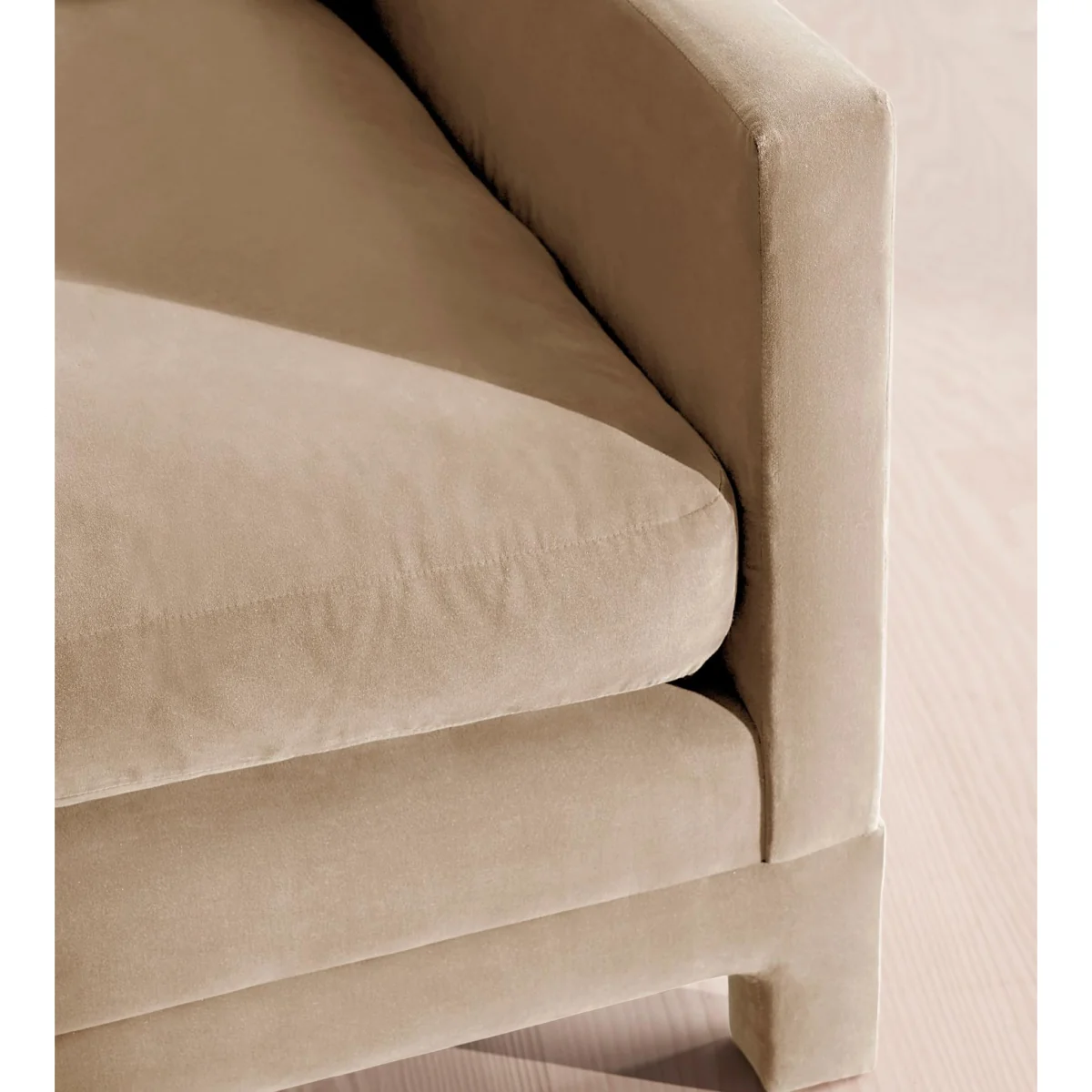 Ashford Two Seater Sofa, Velvet, Oyster, UK – image 6