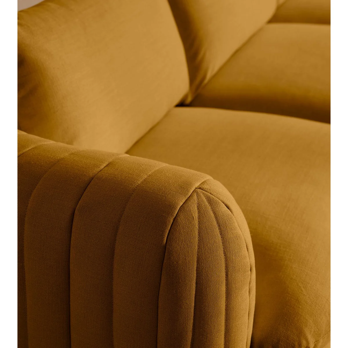 Vivienne Modular Sofa, Four Seater, Linen, Turmeric, UK – image 5
