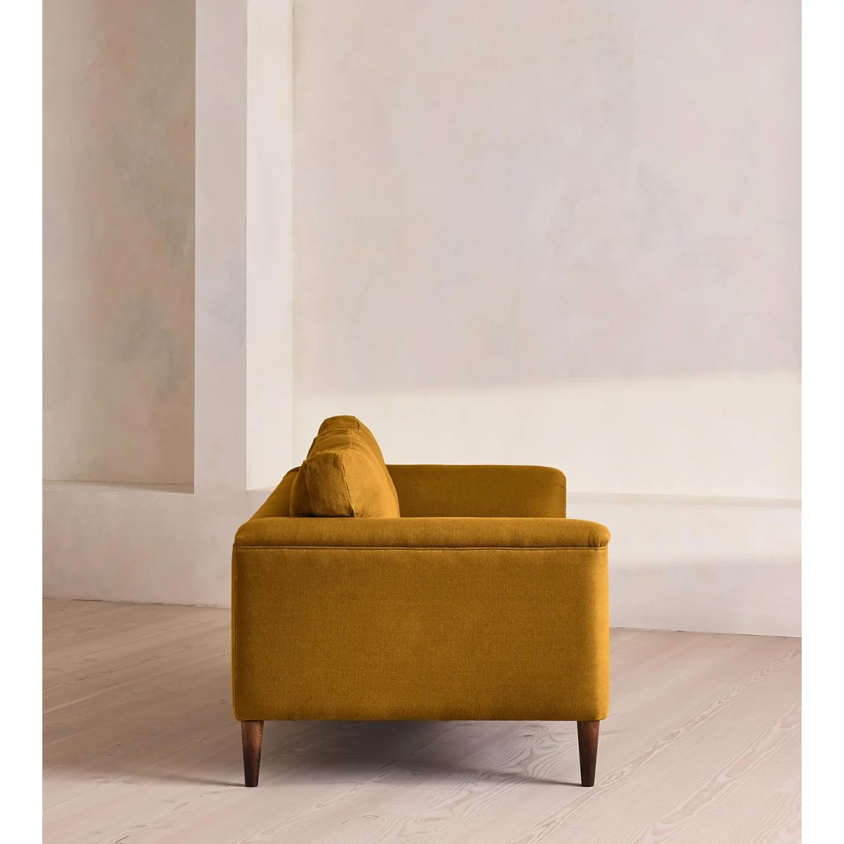 Reya Three Seater Sofa, Linen, Turmeric, UK – image 4
