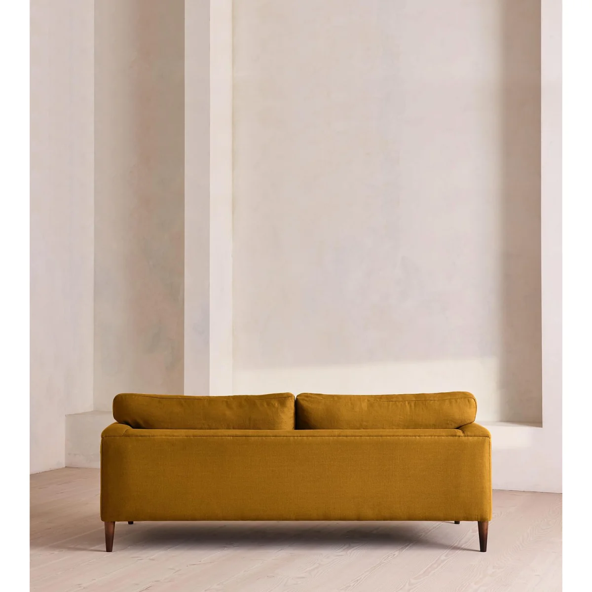 Reya Three Seater Sofa, Linen, Turmeric, UK – image 5