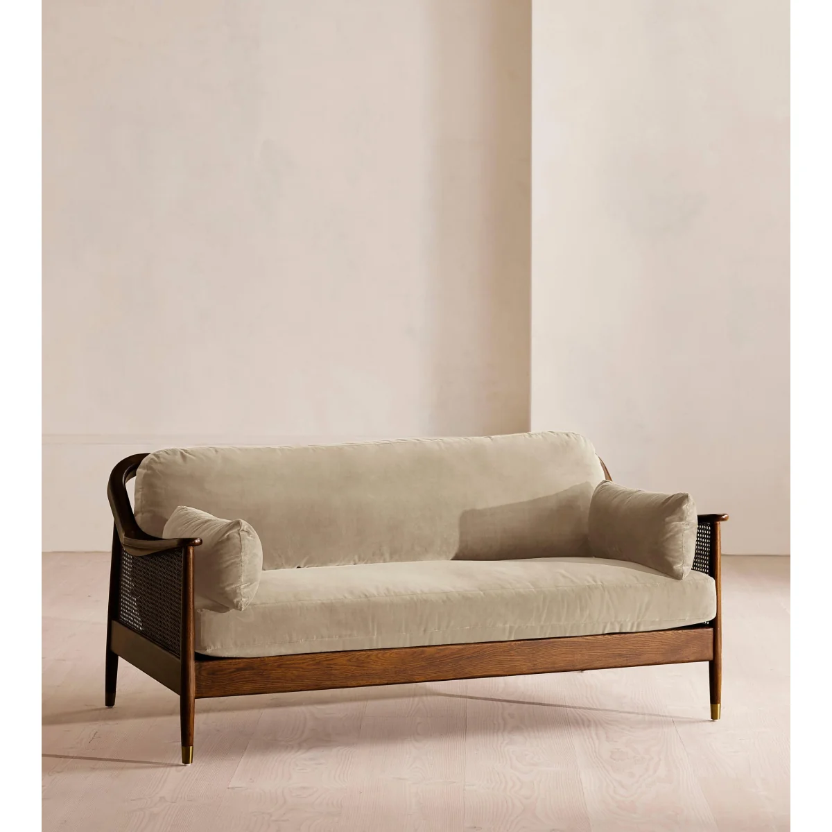 Atlanta Three Seater, Velvet, Oyster, UK – image 2