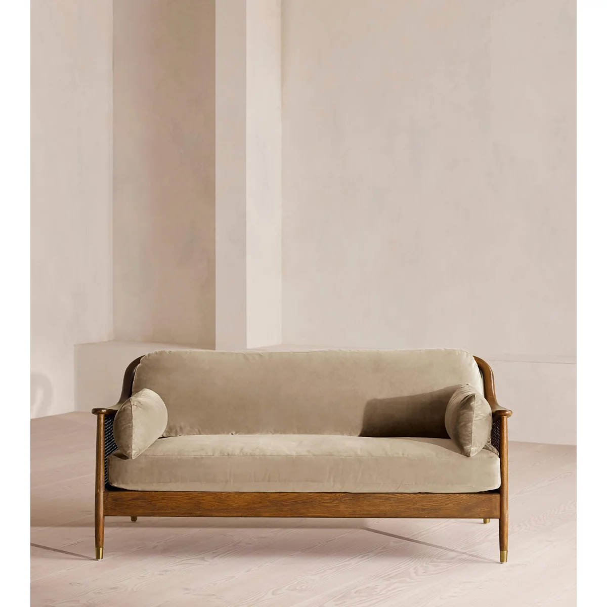 Atlanta Three Seater, Velvet, Oyster, UK – image 3