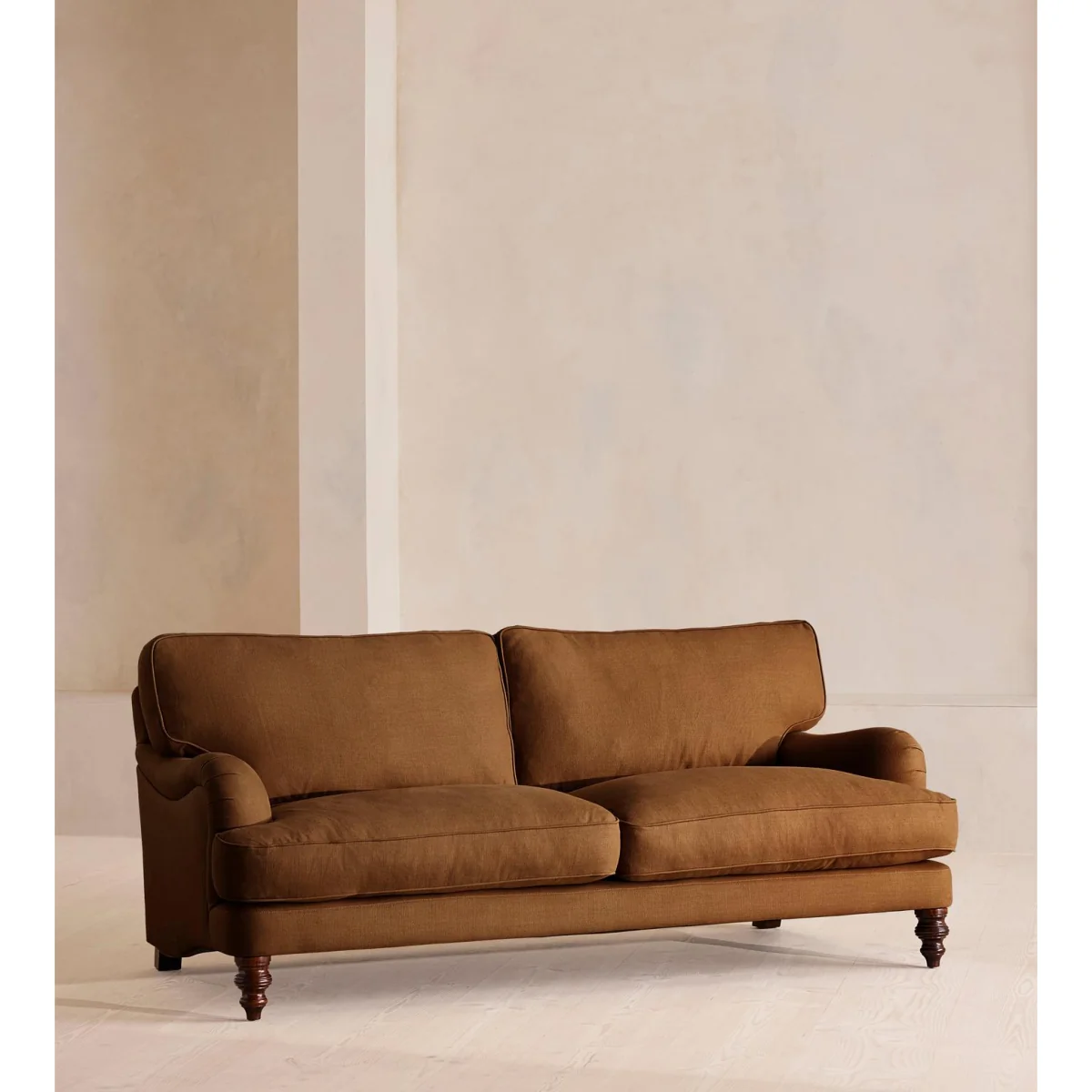 Arundel Three Seater, Sofa, Linen, Terracotta – image 3