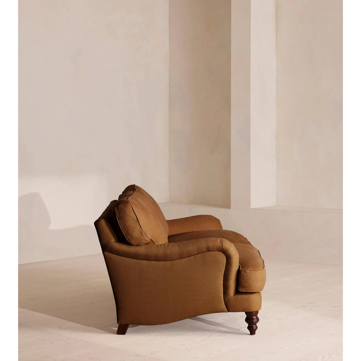 Arundel Three Seater, Sofa, Linen, Terracotta – image 4