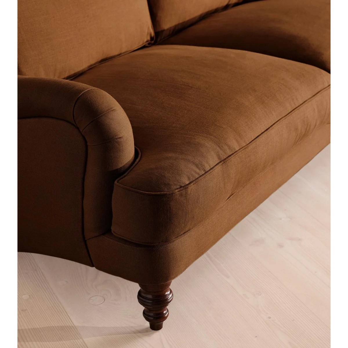 Arundel Three Seater, Sofa, Linen, Terracotta – image 6