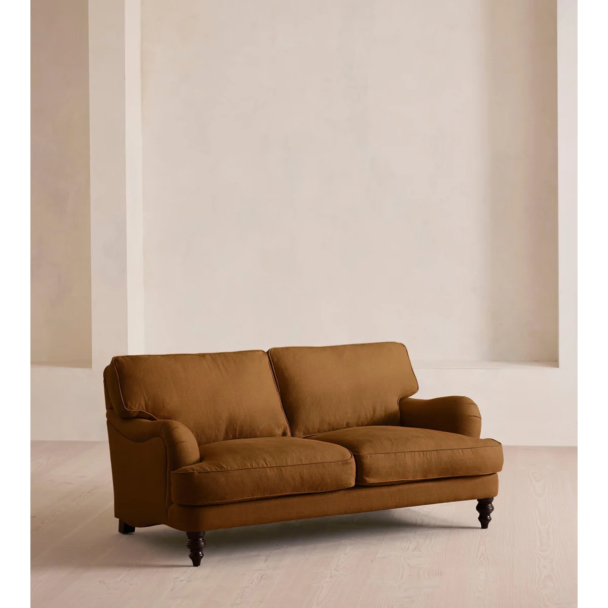 Arundel Two Seater, Sofa, Linen, Terracotta – image 3