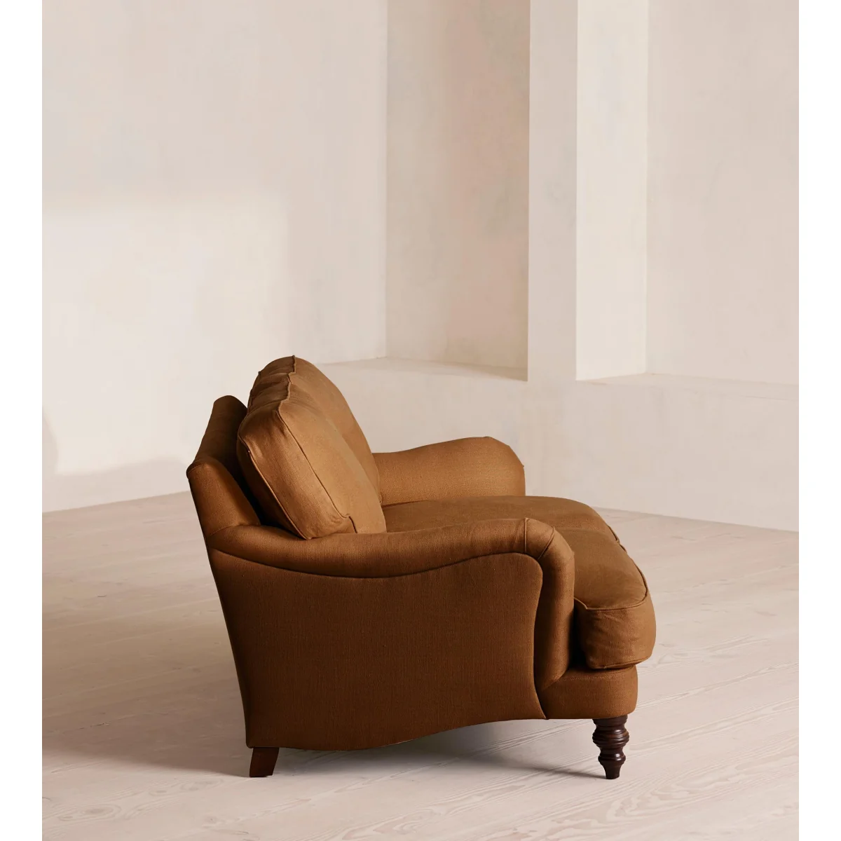 Arundel Two Seater, Sofa, Linen, Terracotta – image 4