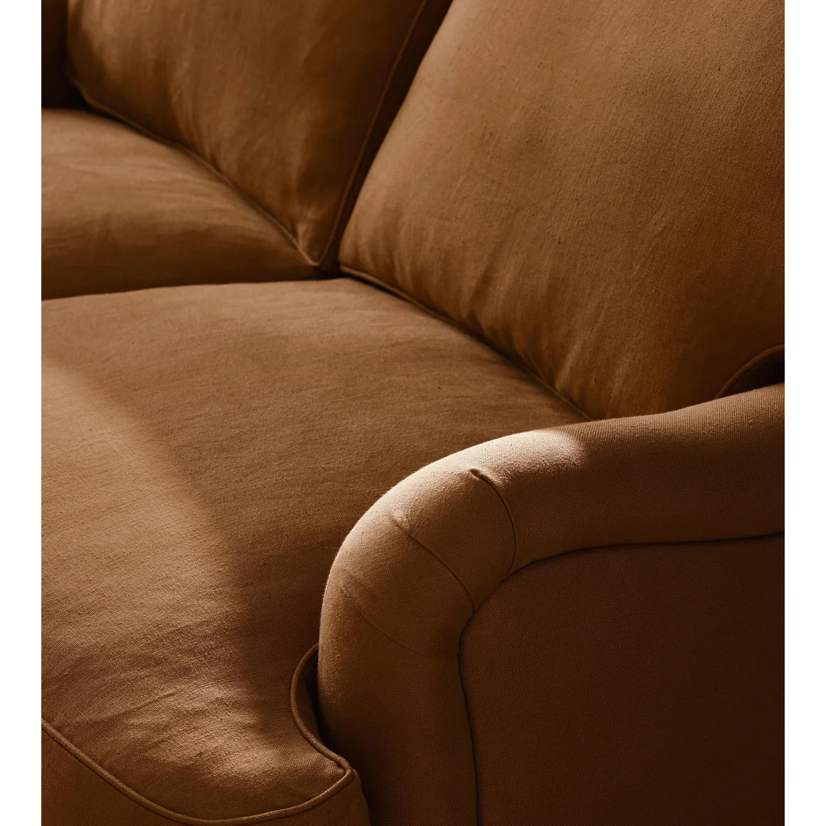 Arundel Two Seater, Sofa, Linen, Terracotta – image 7