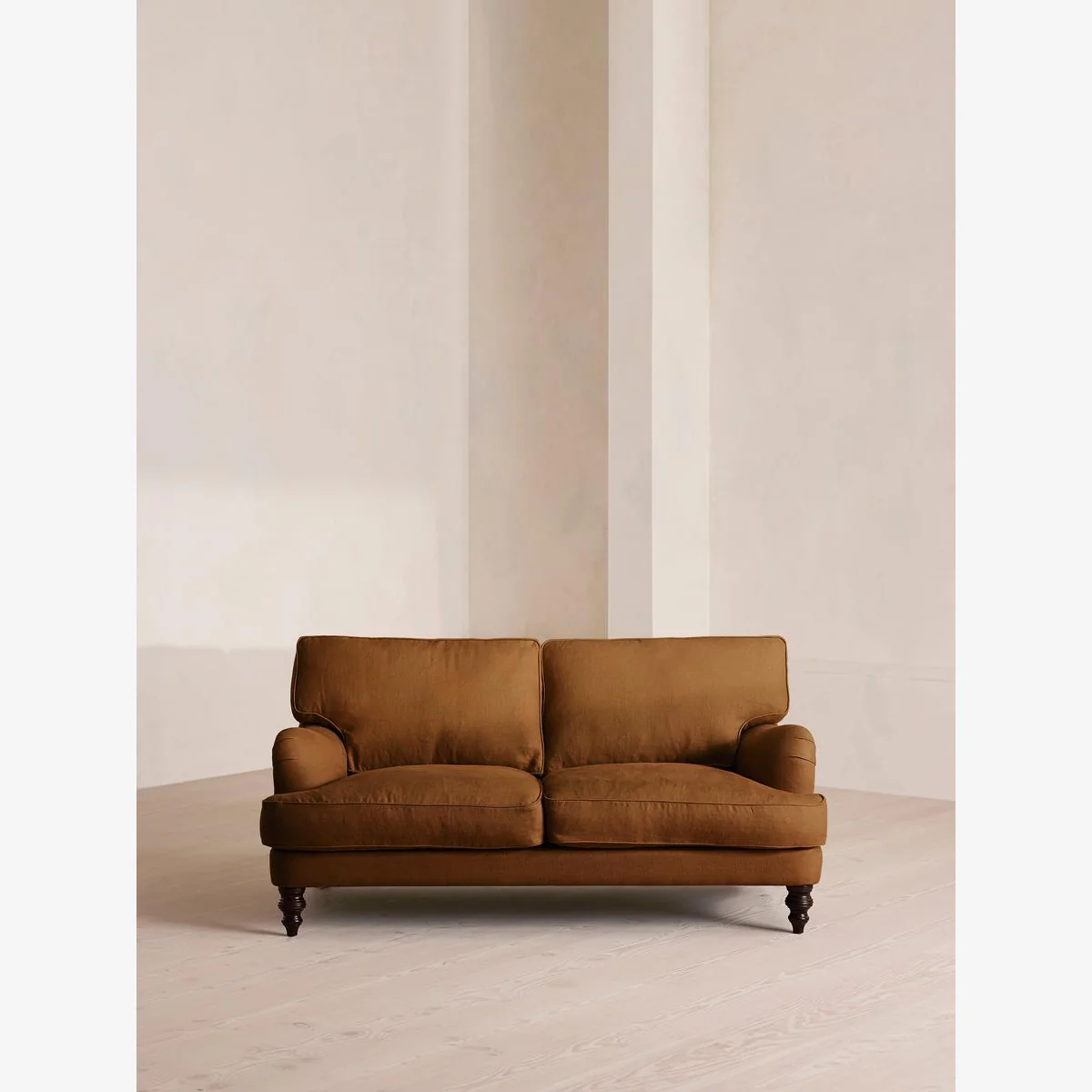 Arundel Two Seater, Sofa, Linen, Terracotta – image 1
