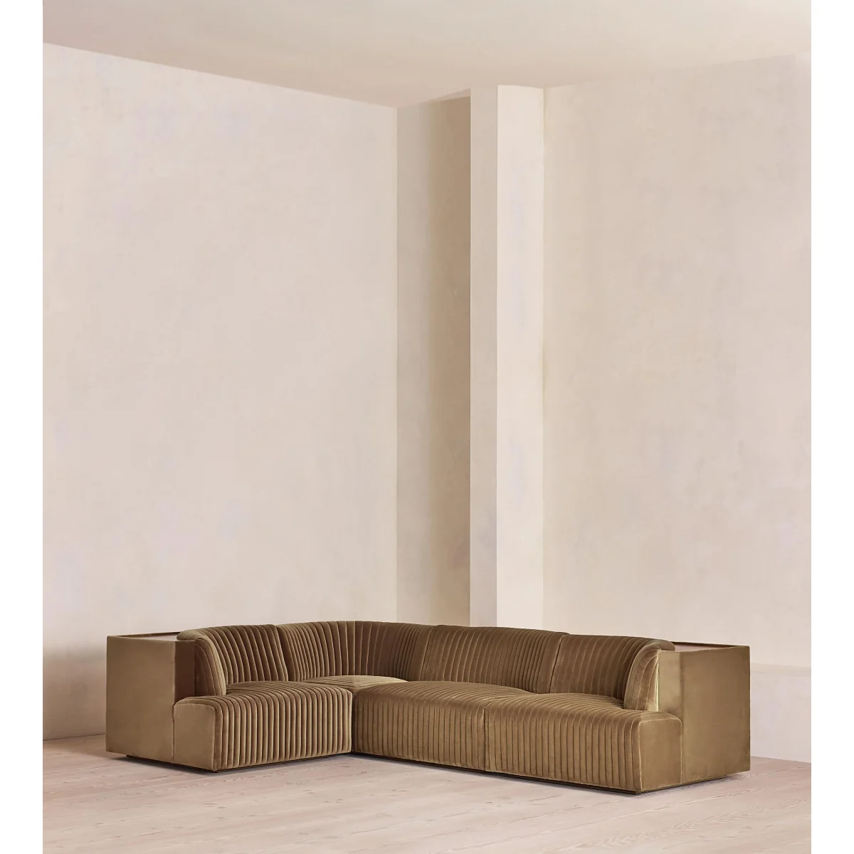 Hamish Modular Sofa, L-Shape Sofa, Velvet, Truffle, UK – image 2
