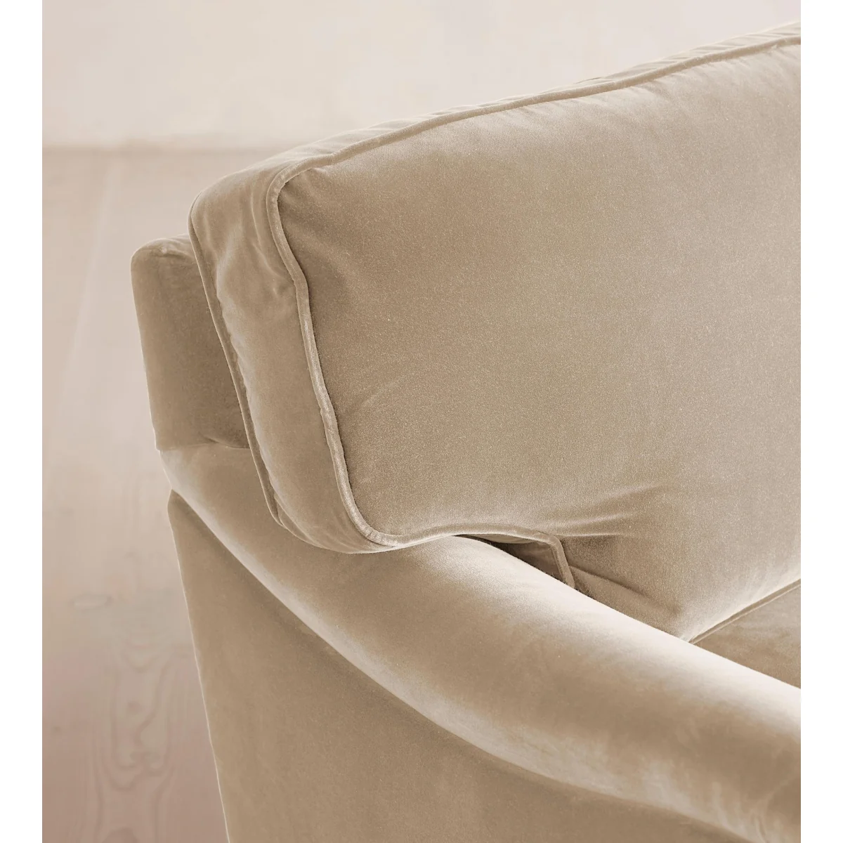 Arundel Two Seater Sofa, Velvet, Oyster – image 4