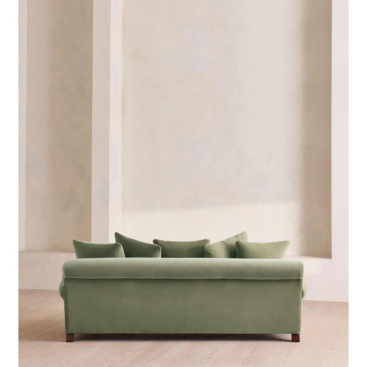 Audrey Three Seater Sofa, Velvet, Seafoam, UK – image 5