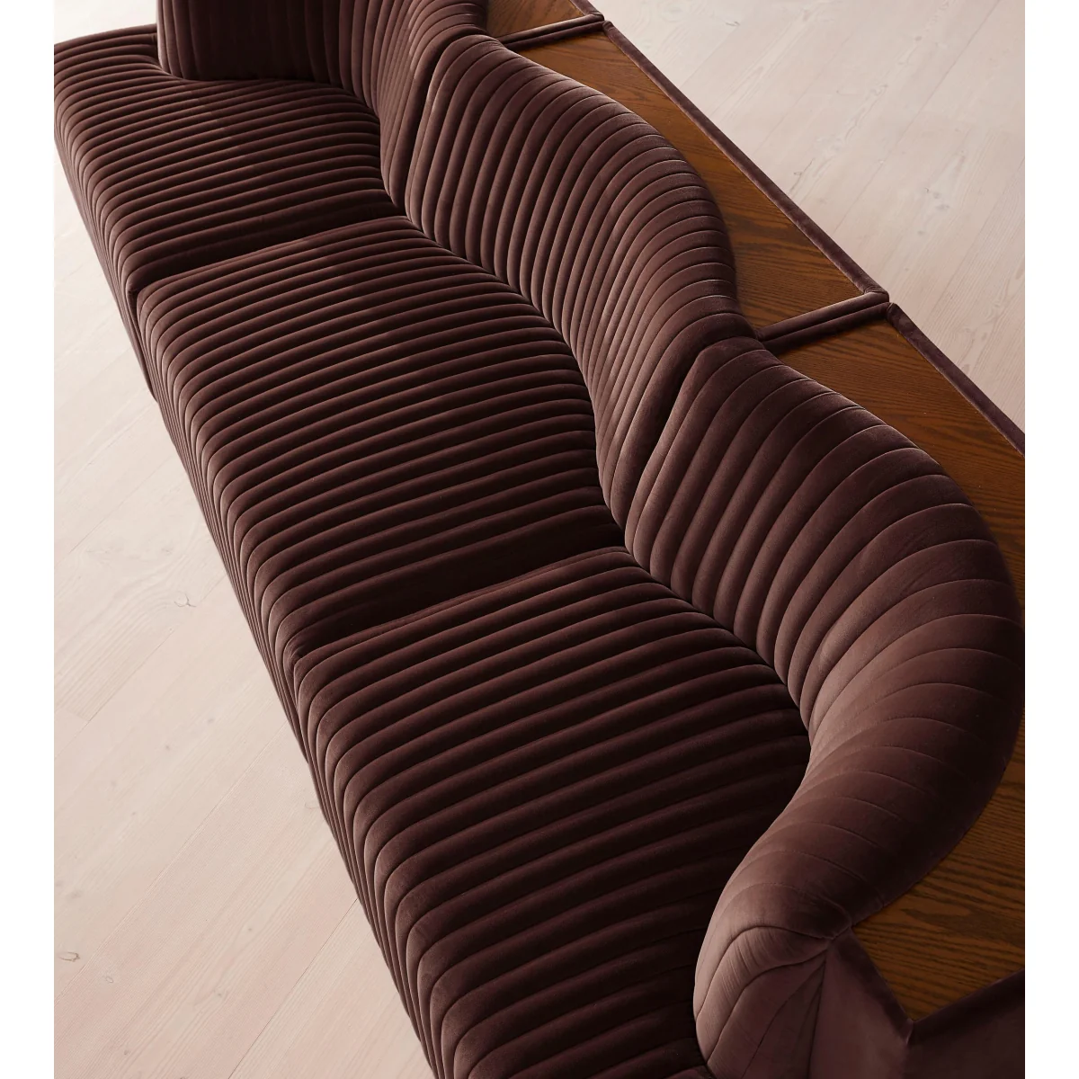 Hamish Modular Sofa, Four Seater, Velvet, Aubergine, UK – image 6